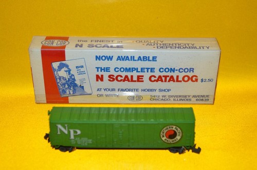 Coche de caja vintage Con-Cor escala N Northern Pacific Railway 50' NP-8654 ¡Con caja! | Zustand: Used