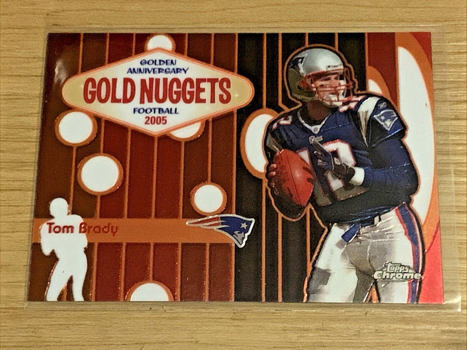 Tom Brady 2005 Topps Chrome Golden Nuggets #GN4 New England Patriots