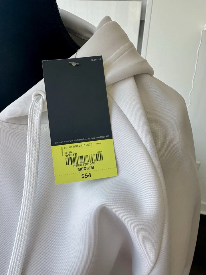 Moletom com capuz Xersion branco tamanho médio novo com etiquetas! - Imagem 3 de 4