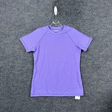 Bonneuitbebe Rash Guard Mens Small Purple UPF 50 Short Sleeve Swim Shirt Beach