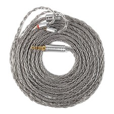 KBEAR ST24 Plus IEM Cable 2.0m 2Pin 3.5mm 5N OCC Silver Plated Grey Wire