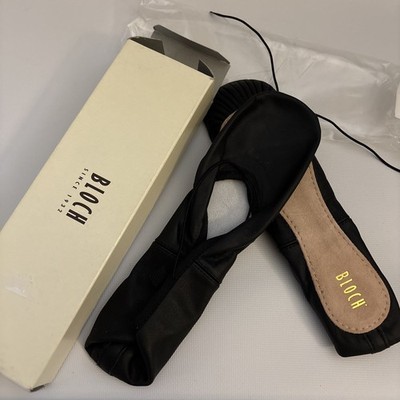 Bloch Dansoft Leather Ballet Slipper Shoe BLACK S0205L Women s Size 2 A NEW