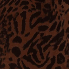 Earth Brown-Black-Multi Famous Maker Leopard Printed Tricot Swimwear Fabric