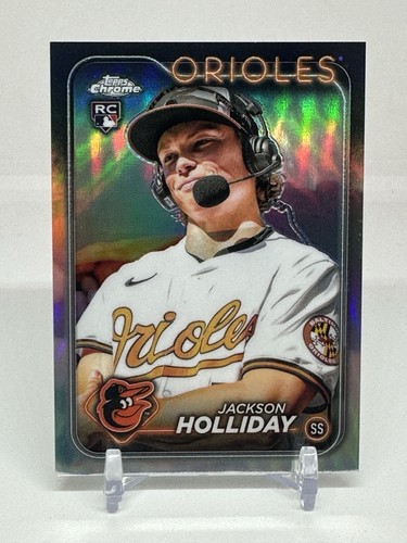 2024 Topps Chrome Image Variation Jackson Holliday #88 Wearing Headset (RC) SP