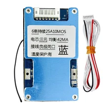 6S 25A 22.2V Li-ion Lmo Ternary Lithium 18650 Charging Protection Board with 3352