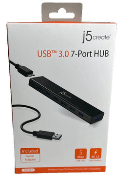 j5create JUH377 7-Port USB 3.0 Hub  multiport adapter USB accessories