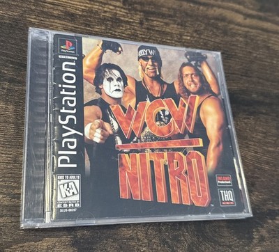 WCW Nitro (Sony PlayStation 1, 1998) PS1 Complete CIB Black Label