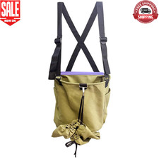 Drop Bottom Fruit Picking Bag Large Adjustable Canvas Harvest Apron with Pocket