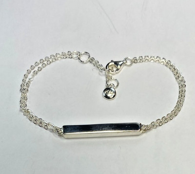 Kit Heath Manhattan Bar Bracelet Sterling Silver 6.5 7.5'' NWT 6.5g