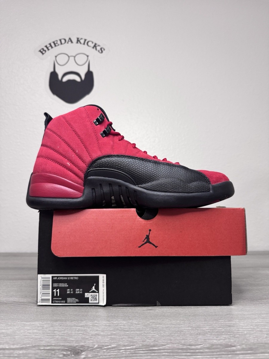 Size 11 - Jordan 12 Retro Reverse Flu Game 2020 CT8013-602 Men's