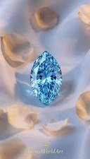    2 Ct Marquise Cut Natural Blue Color Diamond D Grade VVS1   Certified