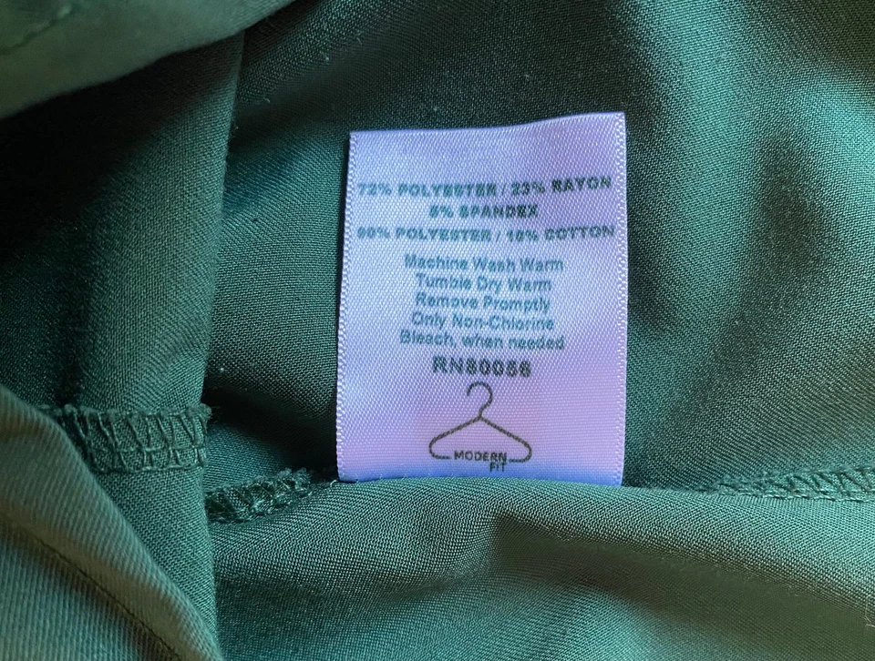 Ave by Medline Green Scrub Pants Elastic Waist Pockets Drawstring Womens Size M - Image 3 of 4