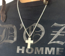 Herren KETTE mit ANHÄNGER Silber 925 MASSIV d'Oz HOMME GOLDSCHMIEDE neu 60cm