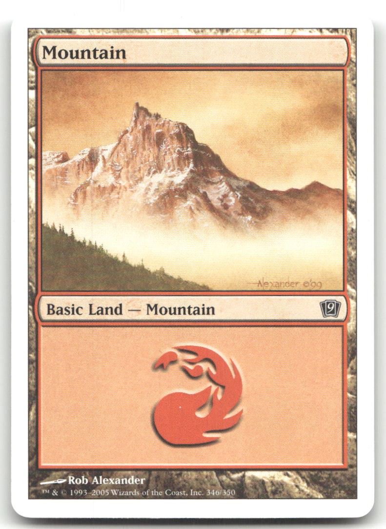 Mountain (346) #346 (LP) 9th Edition 9ED Magic MTG