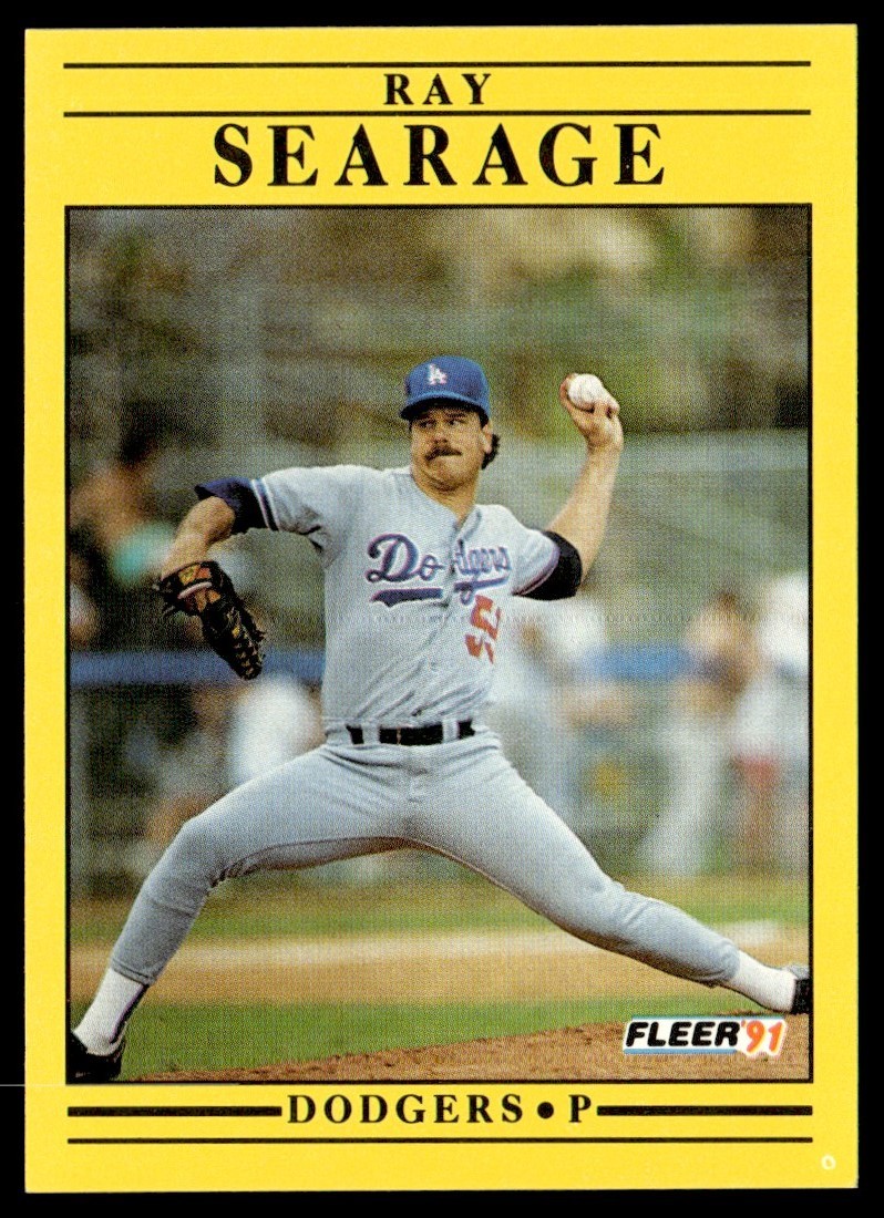 1991 Fleer Ray Searage Los Angeles Dodgers #220A