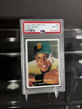 2006 TOPPS HERITAGE CHROME BARRY BONDS PSA 10 #/1957 Low Pop 14! RARE Insert!