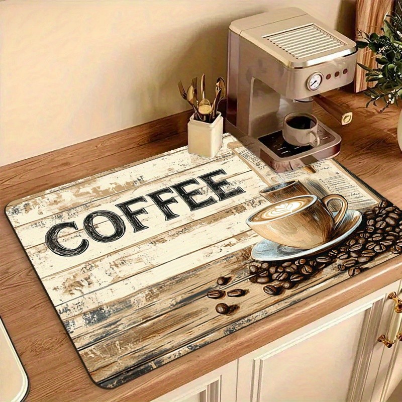 Mat Countertop Protector For Home Coffee Corner