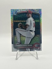 2025 Bowman Chrome Chase Burns BCP-122 Mojo Refractor Prospect Reds