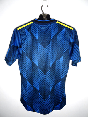 Manchester United Jersey Womens Small Blue Adidas 2021/2022 Soccer