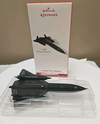 2014 LOCKHEED SR-71 BLACKBIRD ORNAMENT Hallmark Plane MIB 