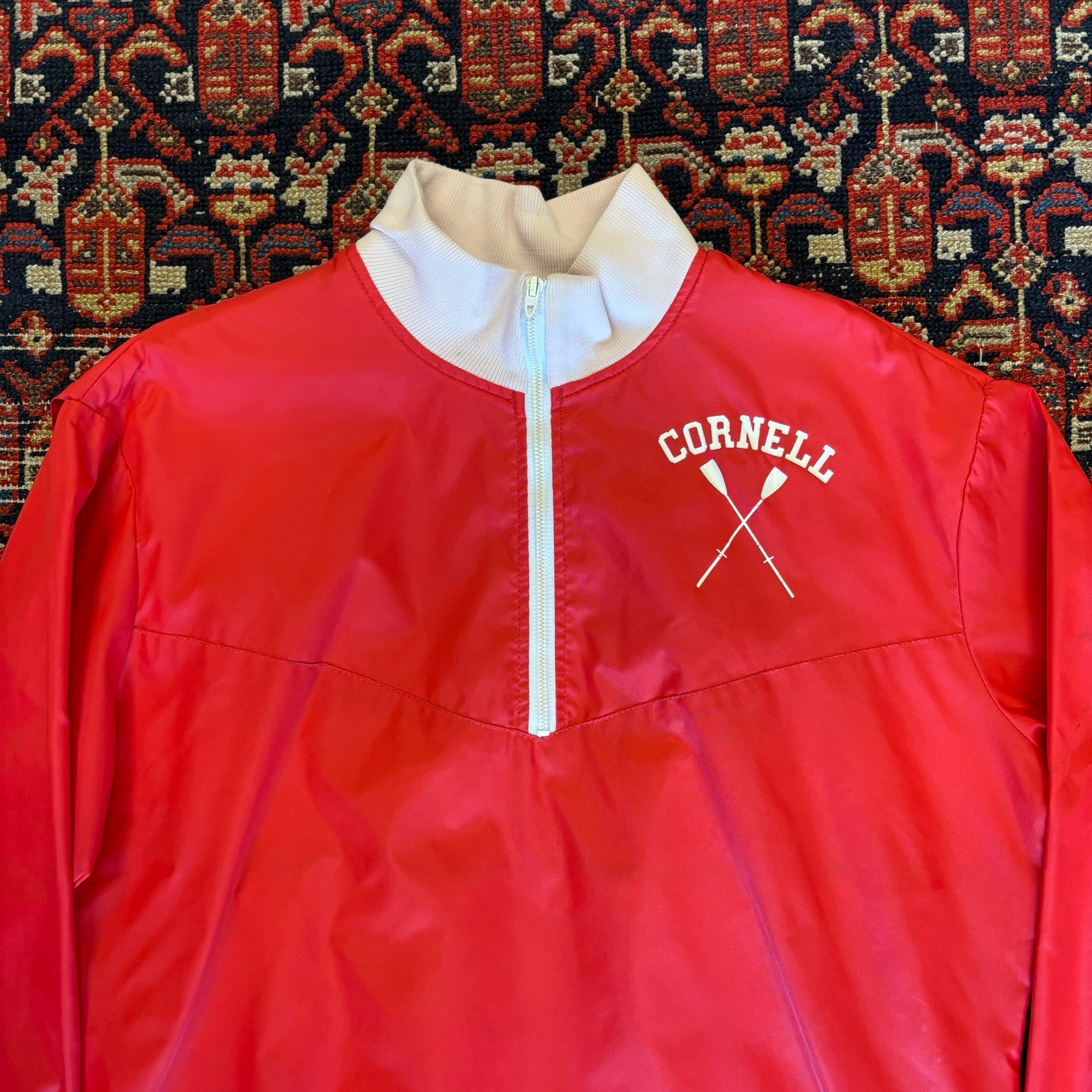 FILA Giacca a vento sportiva leggera Cornell University anni 70 canottaggio riscaldamento Jkt L
