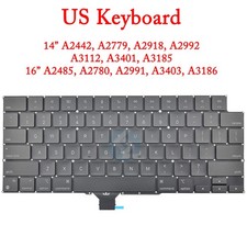 NEW US Keyboard for Apple MacBook Pro 14" A2442 A2779 16" A2485 A2780 2021 2023