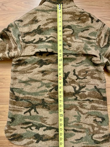 Rare Vintage King Of The Mountain Sports Wool Pullover Camo Wyoming USA Size L - Picture 12 of 12
