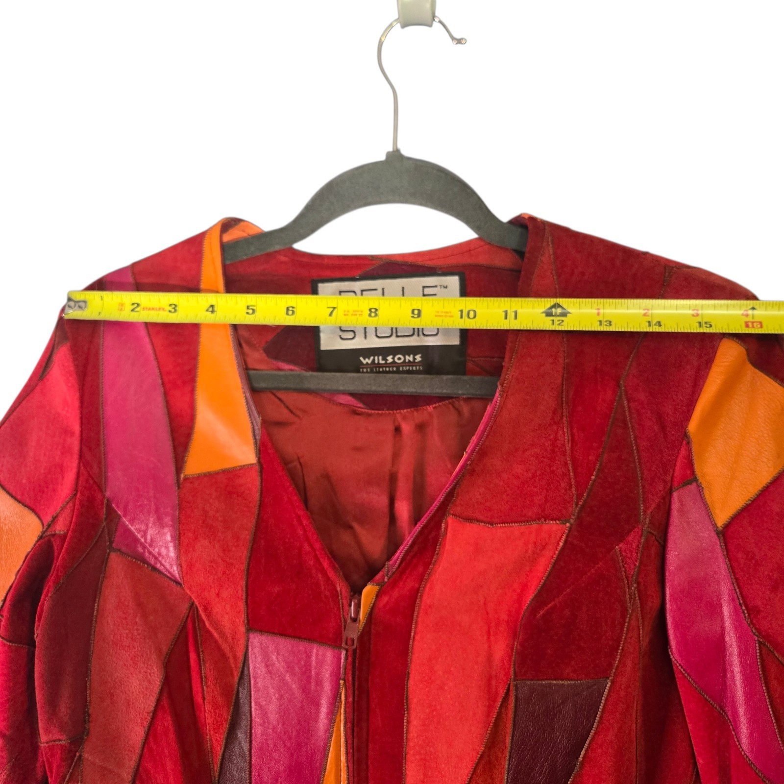 Wilsons Pelle Studio Patchwork Leather Jacket Wom… - image 9