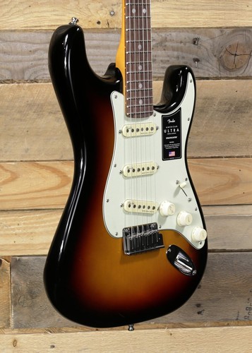 Fender American Ultra Stratocaster Electric Guitar Ultraburst w/ Case