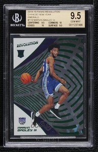 2018 Revolution Chinese New Year Emerald /88 Marvin Bagley III BGS 9.5 Rookie RC