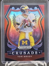 TOM BRADY 2020 PANINI PRIZM DRAFT CRUSADE FOOTBALL RED MICHIGAN Q6903
