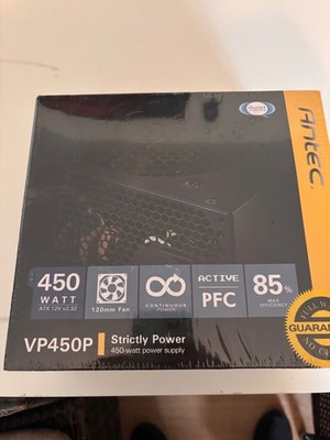 Antec VP450P 450 Watt ATX PC Computer Netzteil P4 P8 PCIe 6pin SATA Molex* nt373