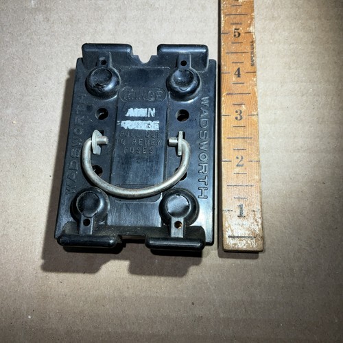 Wadsworth 60amp Fuse Holder Pull Out 60 Amp 240 Volt Range