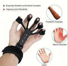 Silicone Finger Gripper With 4 Levels, Forearm Strength Training, Hand Musces