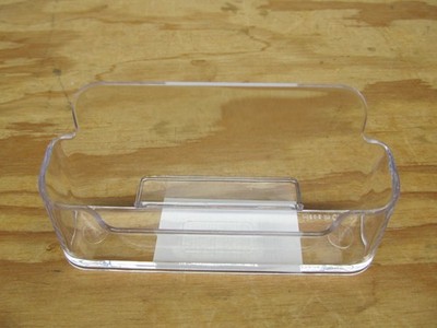 Clear Plastic Acrylic Desktop Business Card Holder Display - 2 pieces (847b)