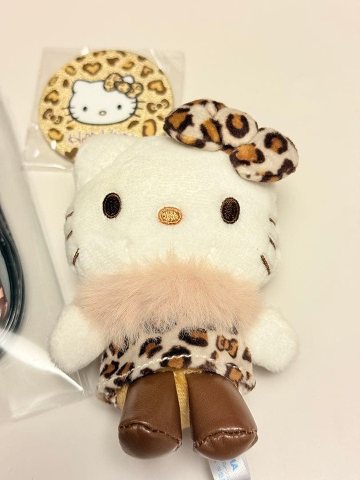 Hello Kitty leopard print stuffed animal and card case batch set | eBay