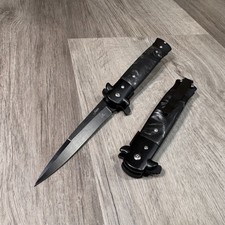 9" Tactical Spring Assisted Open Balde Folding EDC Pocket Knife