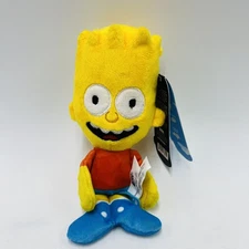 Bark Box XS-S Bart Simpson Plush Dog Toy Crinkle Squeaker Whip N' Flip Limbs New