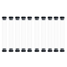 10 Pcs/Set Pen Container Storage Clear Pen Holder Case Cylinder Tube Pen Boxes