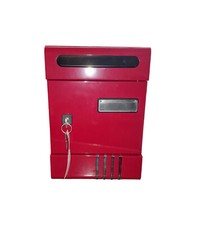 Cassetta Postale da Parete Rosso Serratura a Cilindro mm. 290x200x65 UTILIA