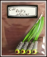 Hand Tied Crazy Legs Crappie Jigs Made in The USA 1/16th Ounce #4 or 6 Hook New