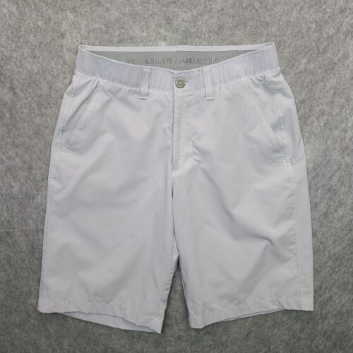 Under Armour Match Play Golf Shorts Mens 30 Grey 10" Inseam Loose Fit Heat Gear