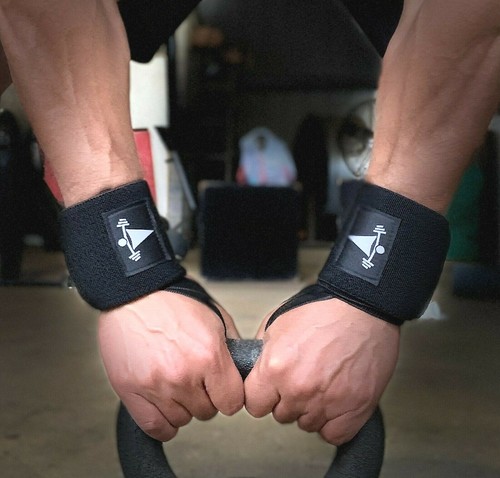 Weightlifting Wrist Wraps Heavy Duty Training Straps Gym Straps Support Pair - Picture 82 of 89