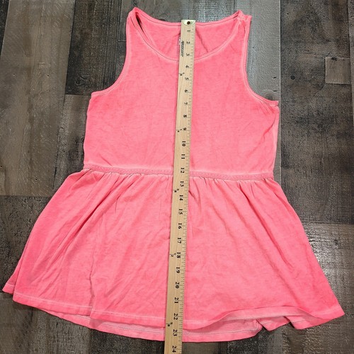 Justice Girls Size 16 Regular Solid Casual Round Neck Racerback Pink Tank Dress - Picture 5 of 5