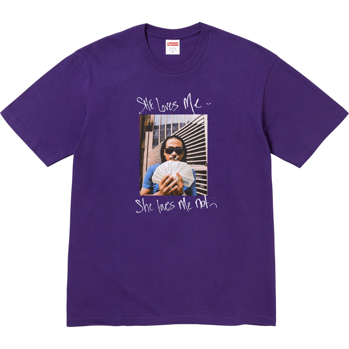 Supreme Max B Tee Black White Red Powder Blue Purple Moss 6colors