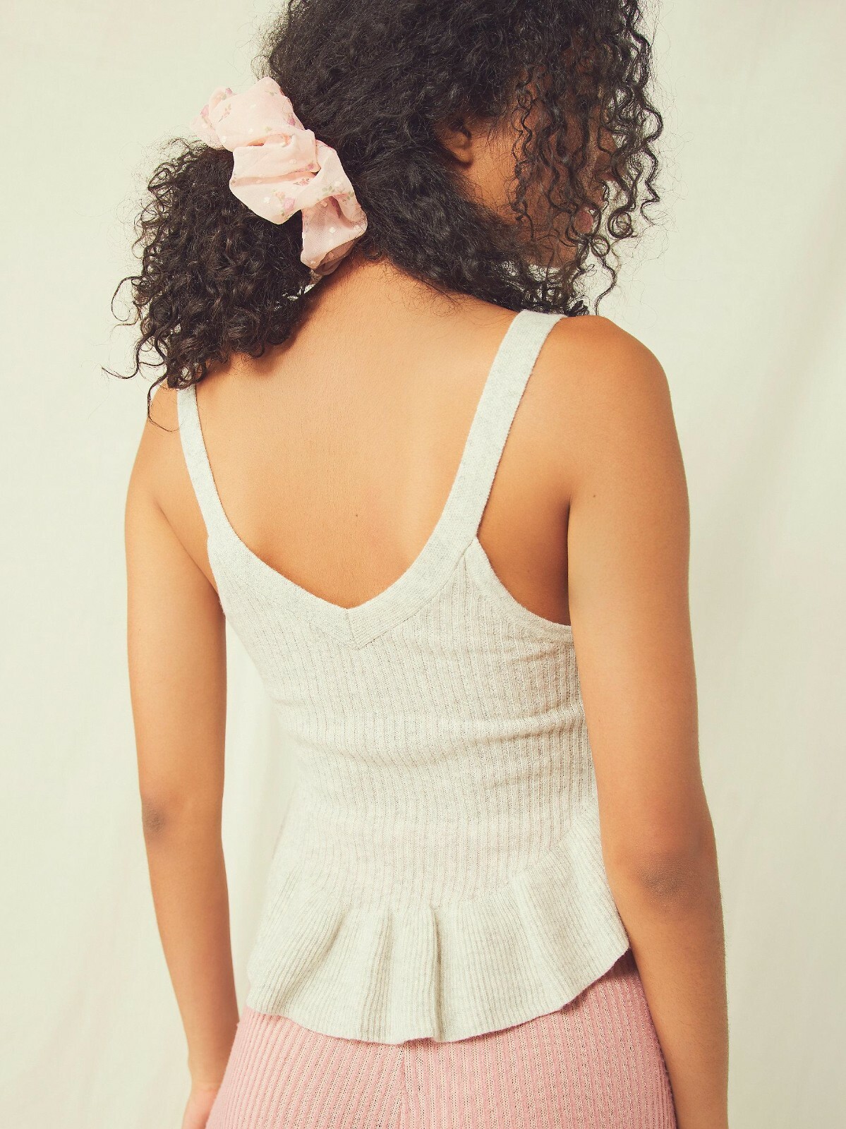 Free People Carissa 100percent Cashmere Cami Top, Grey, X-Small, RRP $78 image 3