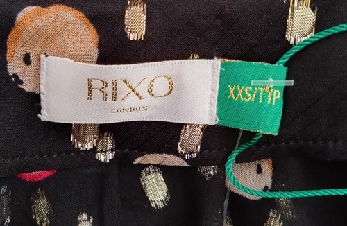 Rixo 'Moss' Sheer Patterned Oversized Silk Blouse - BNWT - Size XXS - RRP £175 - Picture 3 of 7