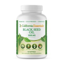 Black Seed Oil Softgels - 1000mg Premium Cold Pressed 120 Softgel 