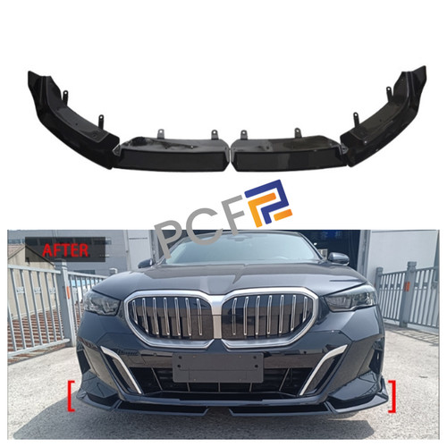 Fit For 2024 BMW 5 Series G60 Front Bumper Grille Lower Gloss Black Molding Trim - Bild 1 von 6