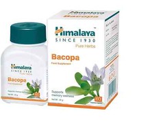 Bacopa Brahmi Mind Wellness Tablets 60 Count Herbal Memory Focus Support